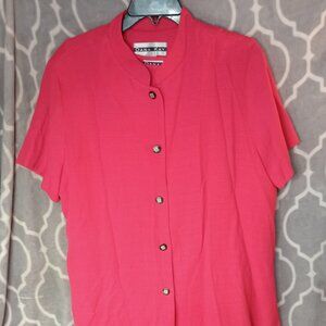 Dana Kay Women's Dress Size 18 Dark Pink Sleeveless Dress w/ Jacket 2 Piece